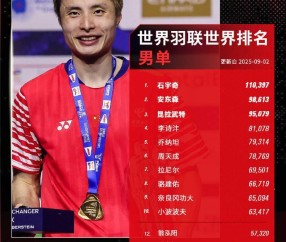 真人百家乐心得-羽毛球最新世界排名：蒋振邦/魏雅欣重返第一，石宇奇领跑